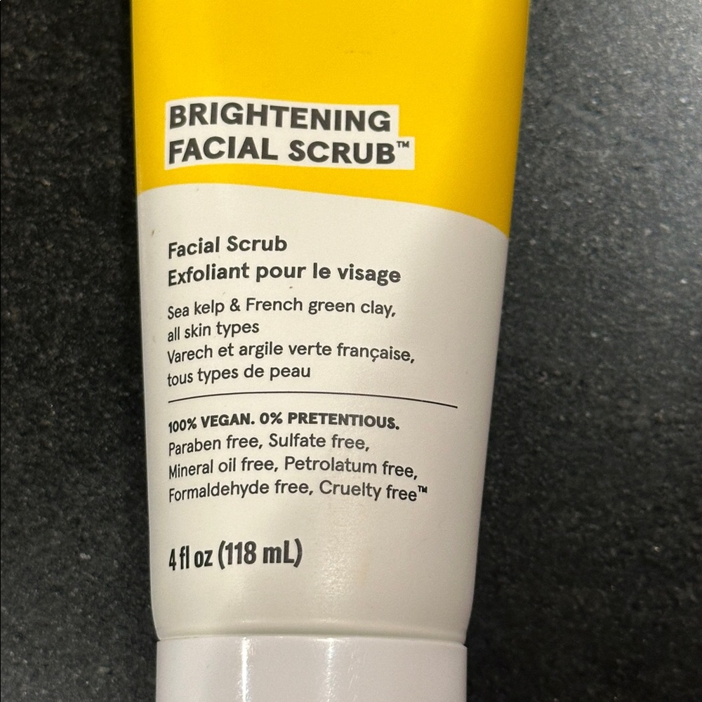 Acure Brightening Facial Scrub Factory Sealed‎ 4 Oz